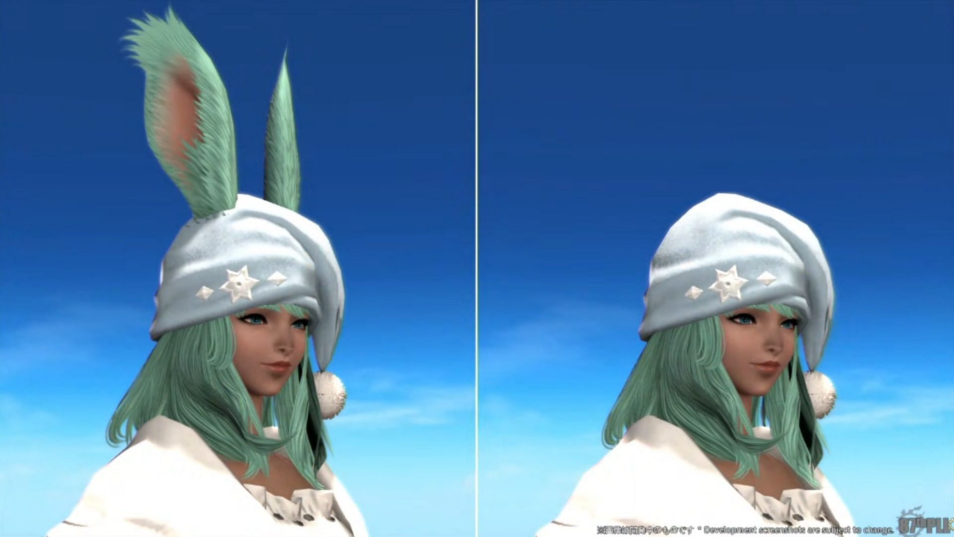 Viera and Hrothgar will finally be able to show off hats! (Image via Square Enix)